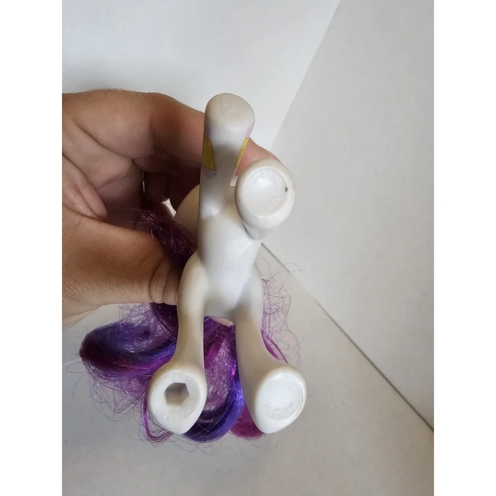 My Little Pony Rarity‎ Unicorn Figure White Pony Purple Hair ~3